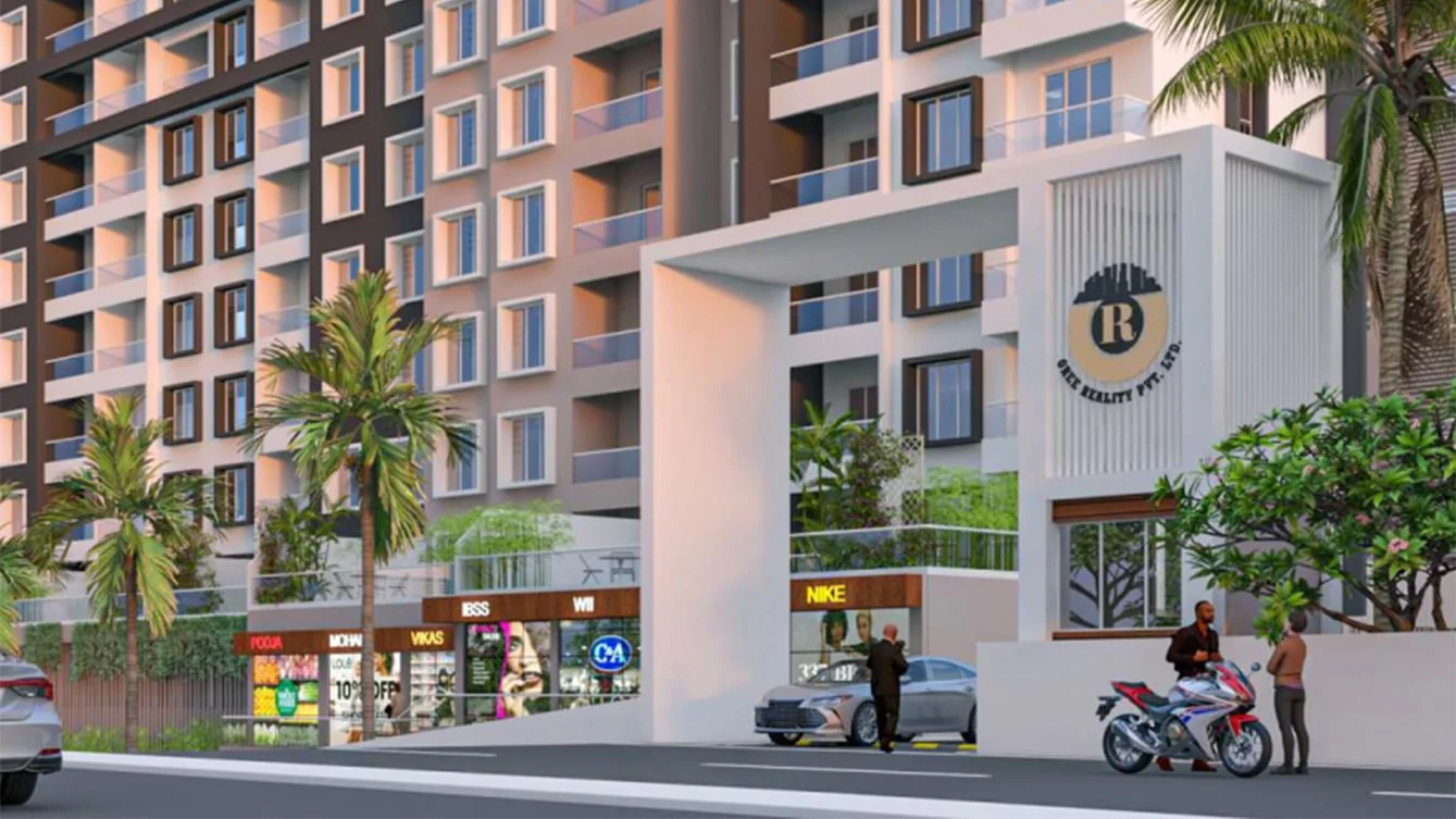 Oree Cloud 28 Bhugaon Entrance Elevation Image